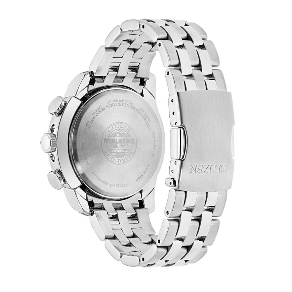Citizen Eco-Drive World Time A-T Mens Watch, Stainless Steel, Model AT9010-52E - Picture 2 of 6